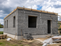 Загородный дом из шлакоблока 85 м² под ключ