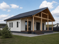 Семейный каркасный дом 135 м² с просторной планировкой